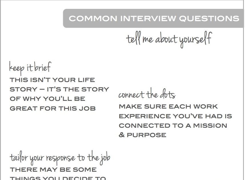 Soalan Interview- Tell Me About Yourself - Tersoal o