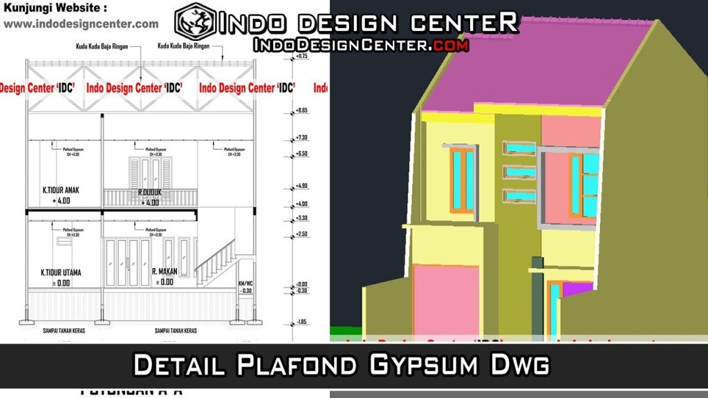 Populer 25 Download Detail Plafond Gypsum Dwg