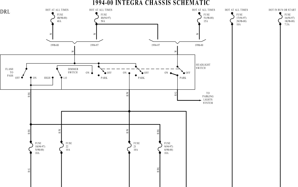 wiringdiagrams: DRL and Headlights wiring diagram for 1994 ...