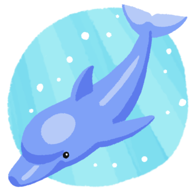 新鮮なイルカ イラスト フリー素材 美しい花の画像
