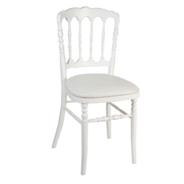 Chaise Napoleon Blanche Falaise Reception
