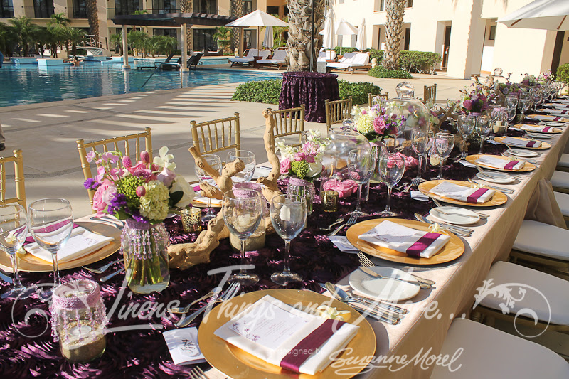 Check spelling or type a new query. Eggplant And Champagne Wedding Decor At The Barcelo Hyatt Ziva Los Cabos Cabo Linens Things And More