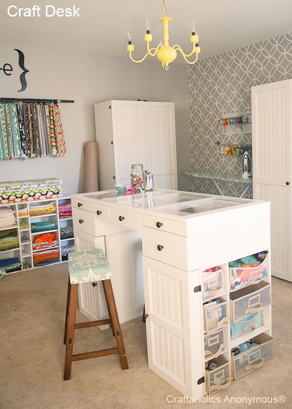 An attic turned artist's studio 11 photos. Craftaholics Anonymous Huge List Of Craft Rooms