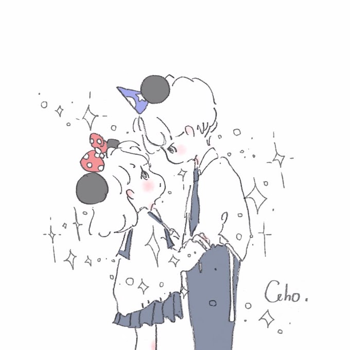 Caho イラスト ペア画 友達