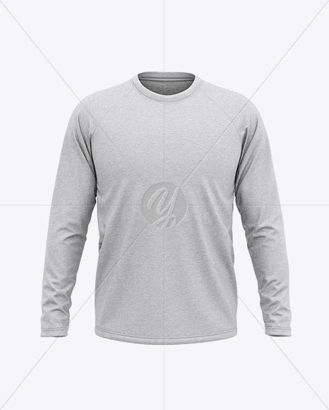 Download Download Men's Heather Raglan Long Sleeve T-Shirt Mockup ...