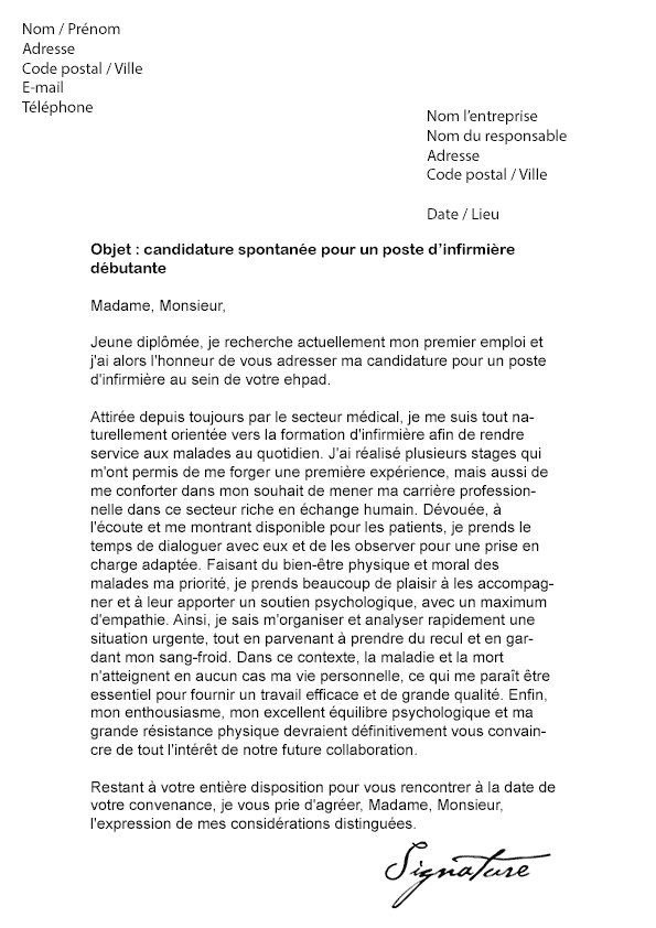 Lettre De Motivation Infirmiere Chirurgie Esthetique 