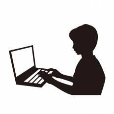 最高の無料イラスト 心に強く訴えるパソコン 人 イラスト シルエット
