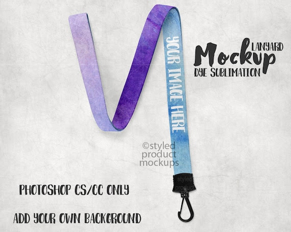 Download Free Dye Sublimation Lanyard Mockup Template Add Your Own ...