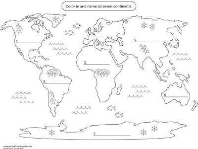 √70以上 7 continents map coloring page 144530-7 continents map coloring page