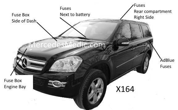 Likewise, you can select the car. Gl Fuse Chart 2007 2012 Diagram Chart Location X164 Mb Medic