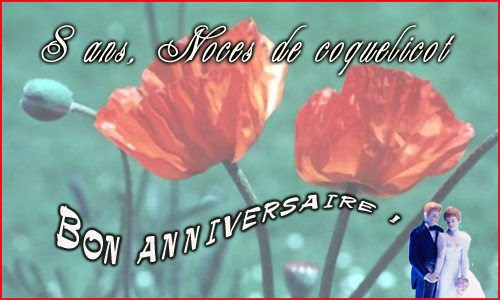 Carte Virtuelle Anniversaire Coquelicots Noces Fiolazoezoey Web