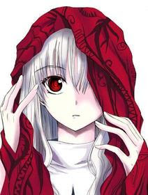 Cute White Hair Anime Girl Red Eyes