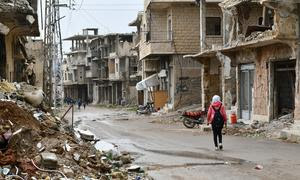 Niños en el barrio de Zabadani, en Damasco, Siria.