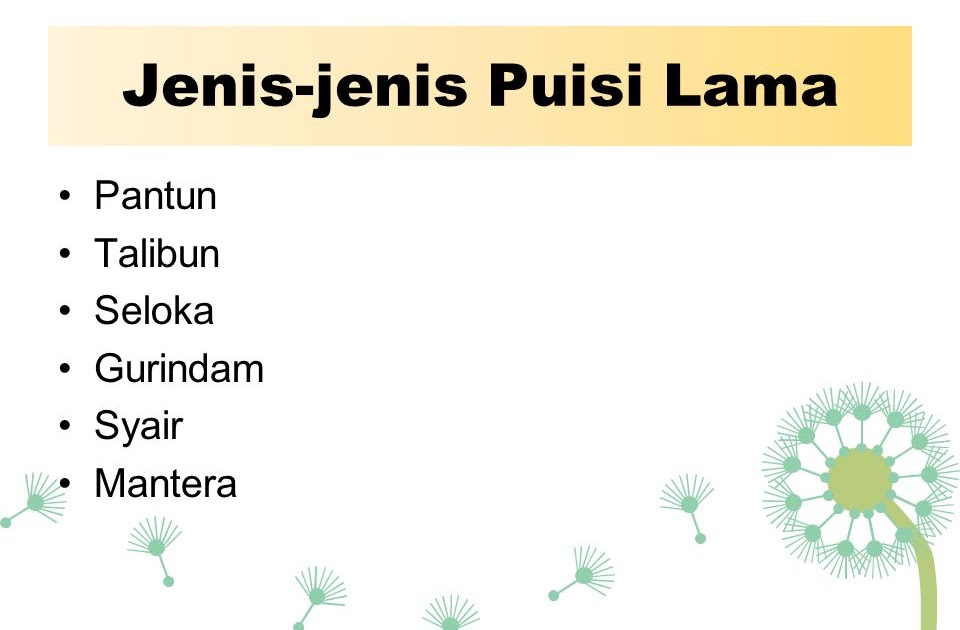 Contoh Gurindam Dari Puisi Lama - Mika Put