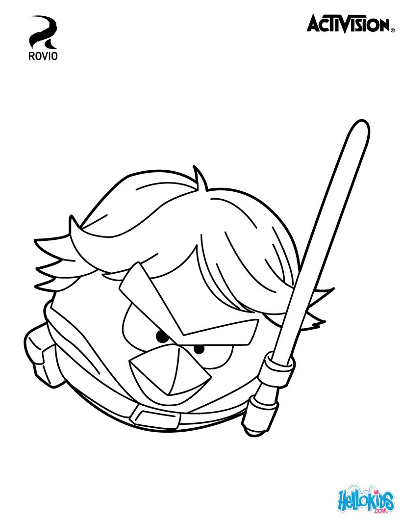 710 Angry Birds Star Wars 2 Coloring Pages Printable For Free