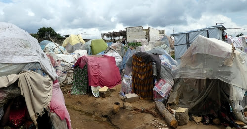 Camp de déplacés au
Nigéria