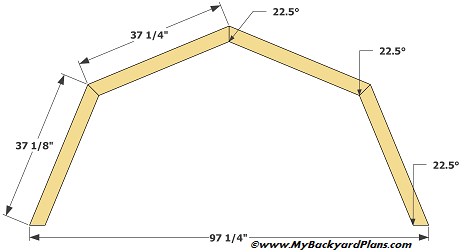 Lean to shed: March 2015