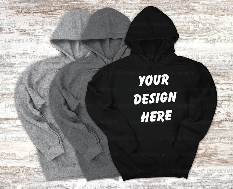 Download 9913+ Black Hoodie Jacket Mockup Download Free