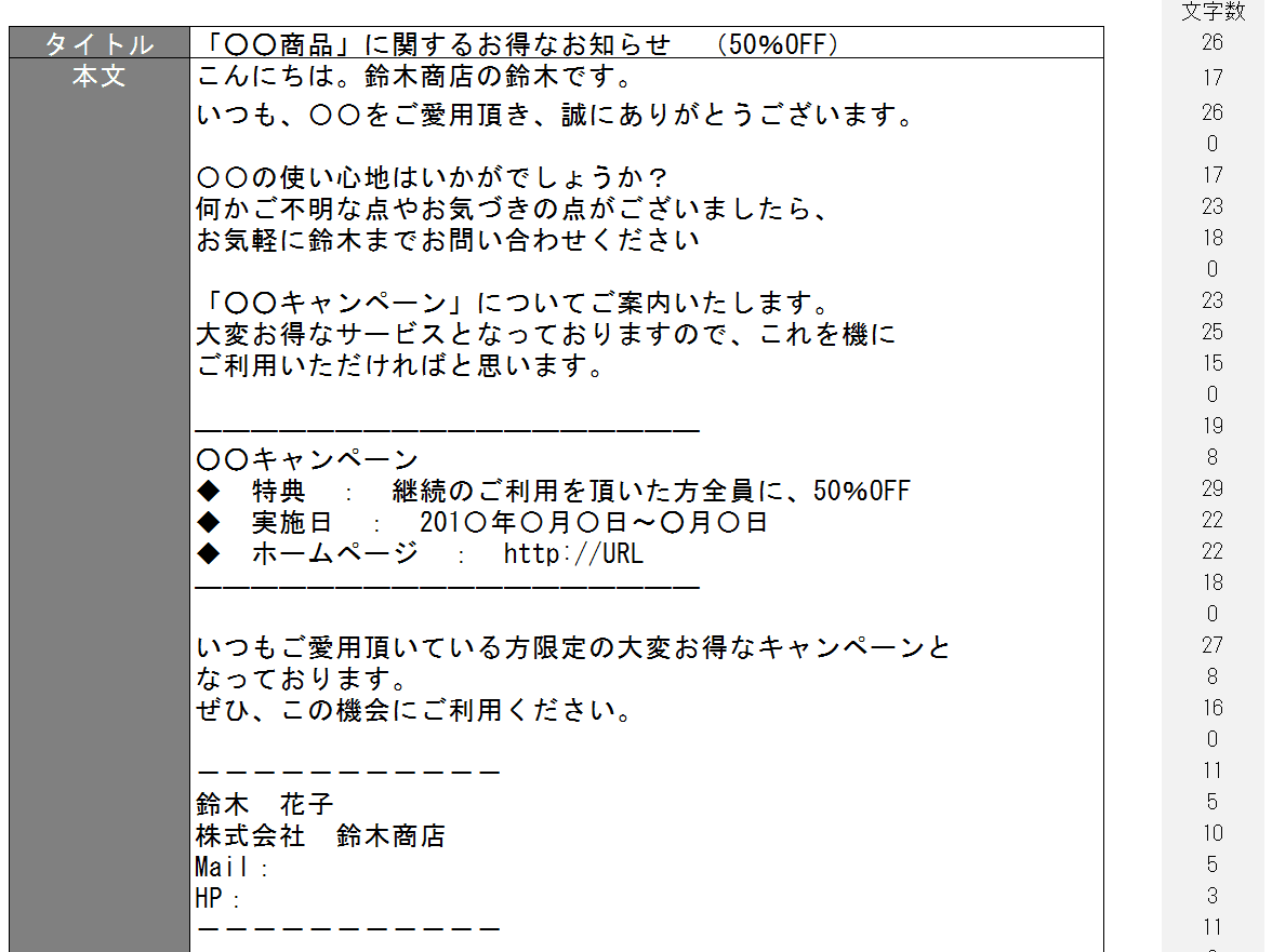お礼状 購入 例文 リピーター Englshcait