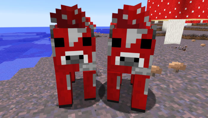 最高のマインクラフト 驚くばかりマイクラ キノコ島 牛