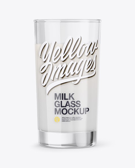 Download Glass With Milk Mockup - Download Glass With Milk Mockup ...