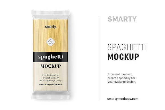 Download Free Spaghetti pasta package mockup PSD Mockups Design by CM