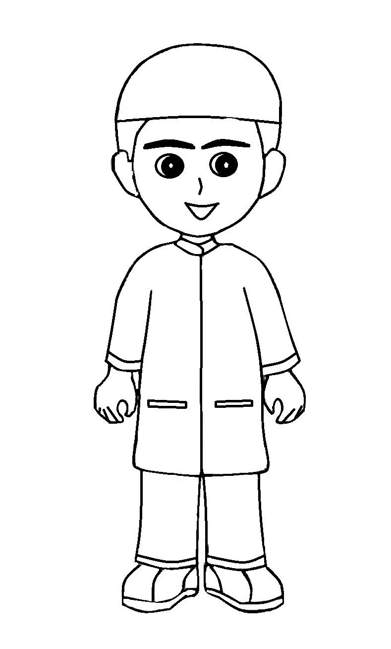 Gambar Kartun Muslimah Simple