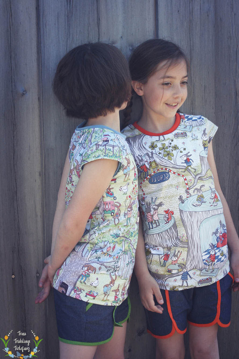 Als hobbyschneiderin finden sie hier eine sammlung von quellen, auf denen schnittmuster und. Freebook Immergrun Schnittmuster Kindershirt Firlefanz