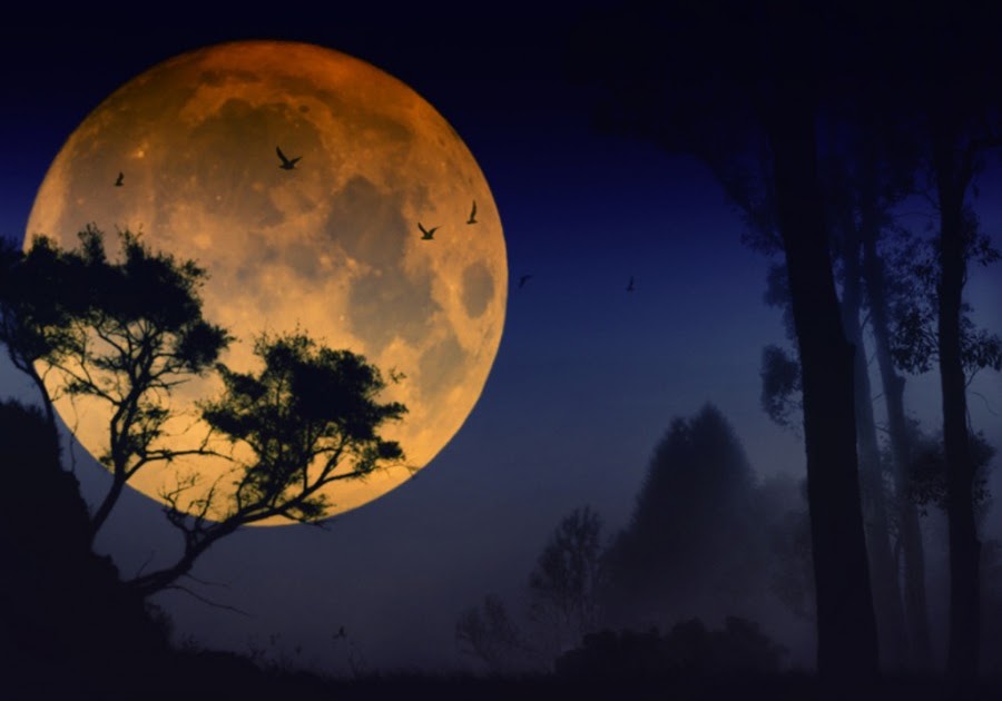  Gambar Bulan Purnama  Yang Sangat Indah Rahman Gambar 