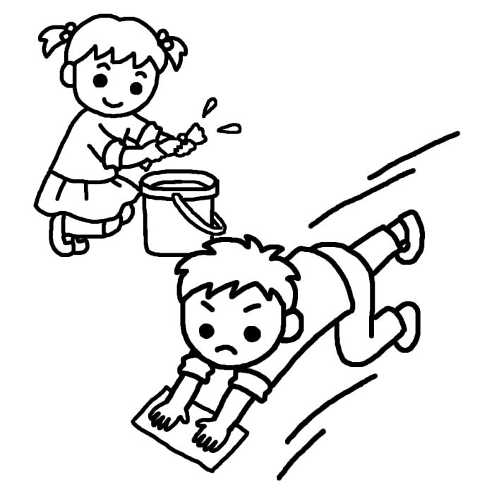 最高の無料イラスト 新鮮な掃除 イラスト 無料 白黒