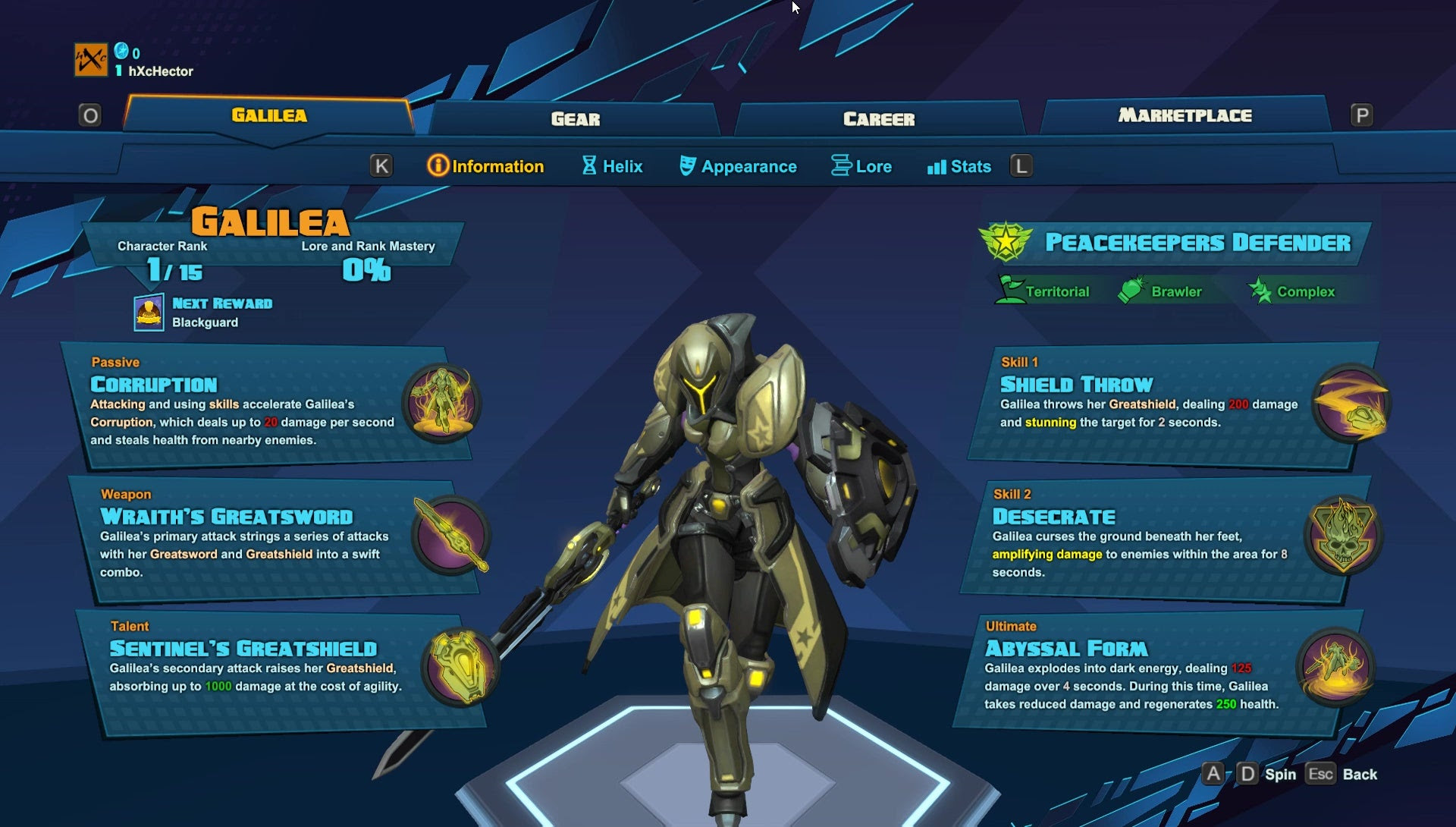 Galilea azmozeus commença en tant que guerrière pour les arbitres des êtres, un ordre eldrid chargé de combattre par la force les. Galilea Battleborn Wiki Guide Ign