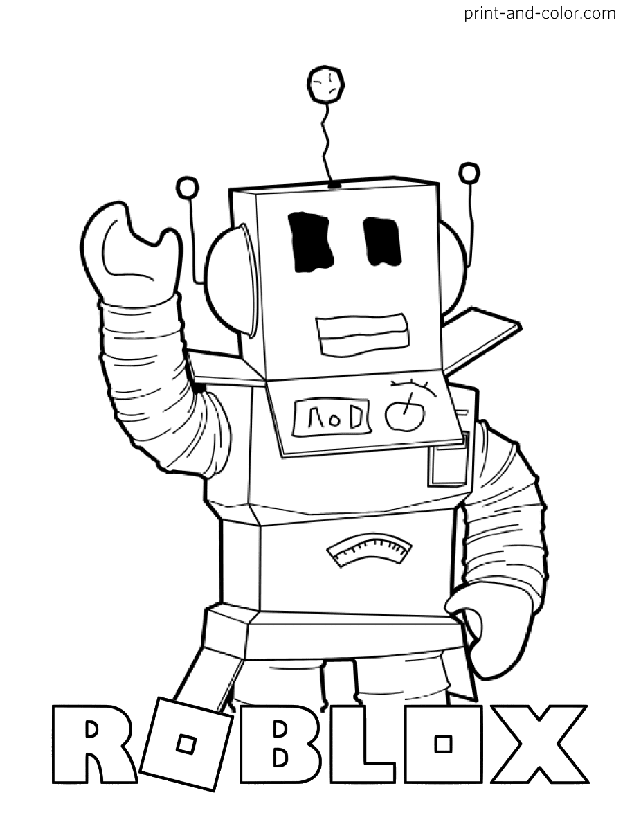 Coloring Pages For Kids Roblox Hd Football - roblox character coloring page roblox