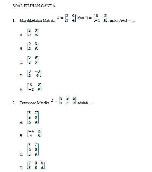 Contoh Soal Matematika Kelas 10 Semester 1 Dan Penyelesaiannya