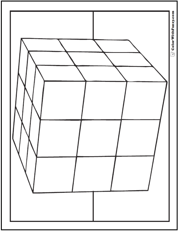 Download 282+ Cube Coloring Pages PNG PDF File