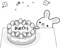トップ100誕生 日 イラスト 白黒 日本のイラスト