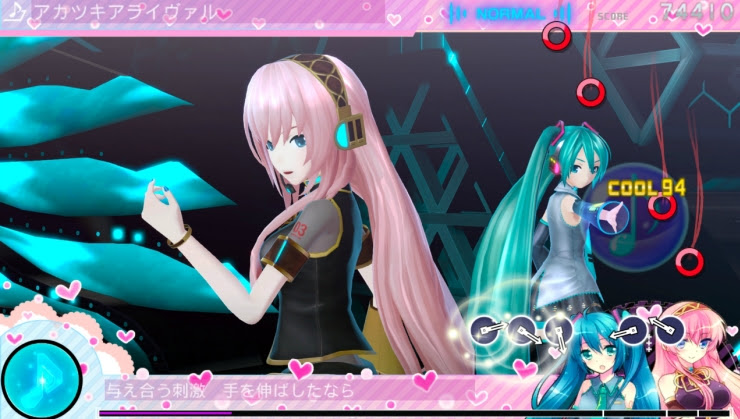 Pressing button cues to the beat, all actions are linked to a live performance of miku or one of her friends. Hatsune Miku Project Diva F 2nd Review Godisageek Com