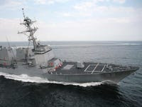 3 US Navy fast patrol craft join warship to counter Iranian threat in the Straits of Hormuz