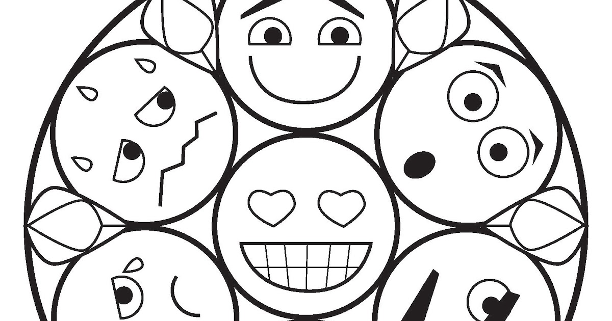 Emojis Zum Ausdrucken Und Ausmalen - Ausmalbilder und Vorlagen