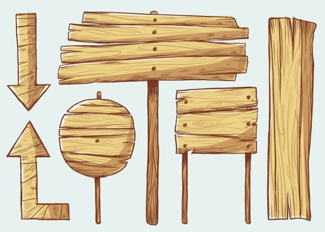 無料ダウンロード木の板 イラスト フリー素材 動物ゾーン
