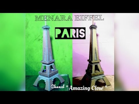 Simak Kerajinan Tangan Miniatur Menara Eiffel Paris dari 