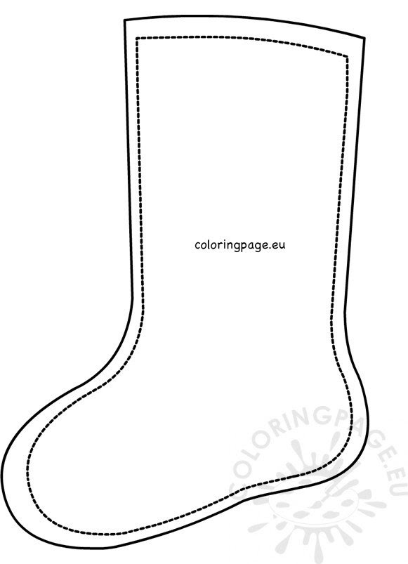 Parents, teachers, churches and recognized nonprofits may print or copy a page or multiple sheets for use in home or classroom. Printable Paper Xmas Stocking Template Coloring Page