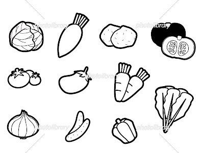 200以上 野菜 イラスト 白黒 無料 242149-野菜イラスト白黒 無料 かわいい