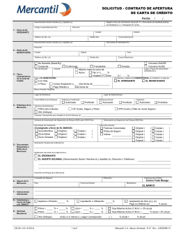 Formato Carta De Credito Irrevocable Santander - New Sample x