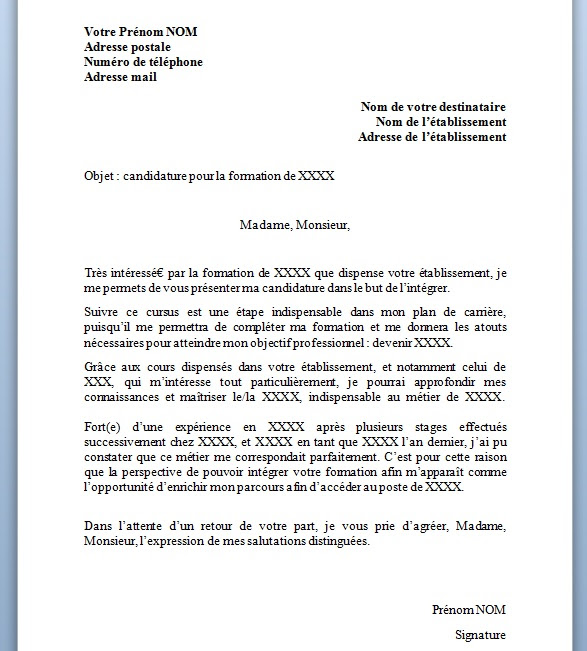 Votre lettre manuscrite répond aux attendus du jury de sélection à savoir projet professionnel aide soignante exemple. Lettre De Motivation Pour Une Formation Modele Et Conseils Terrafemina