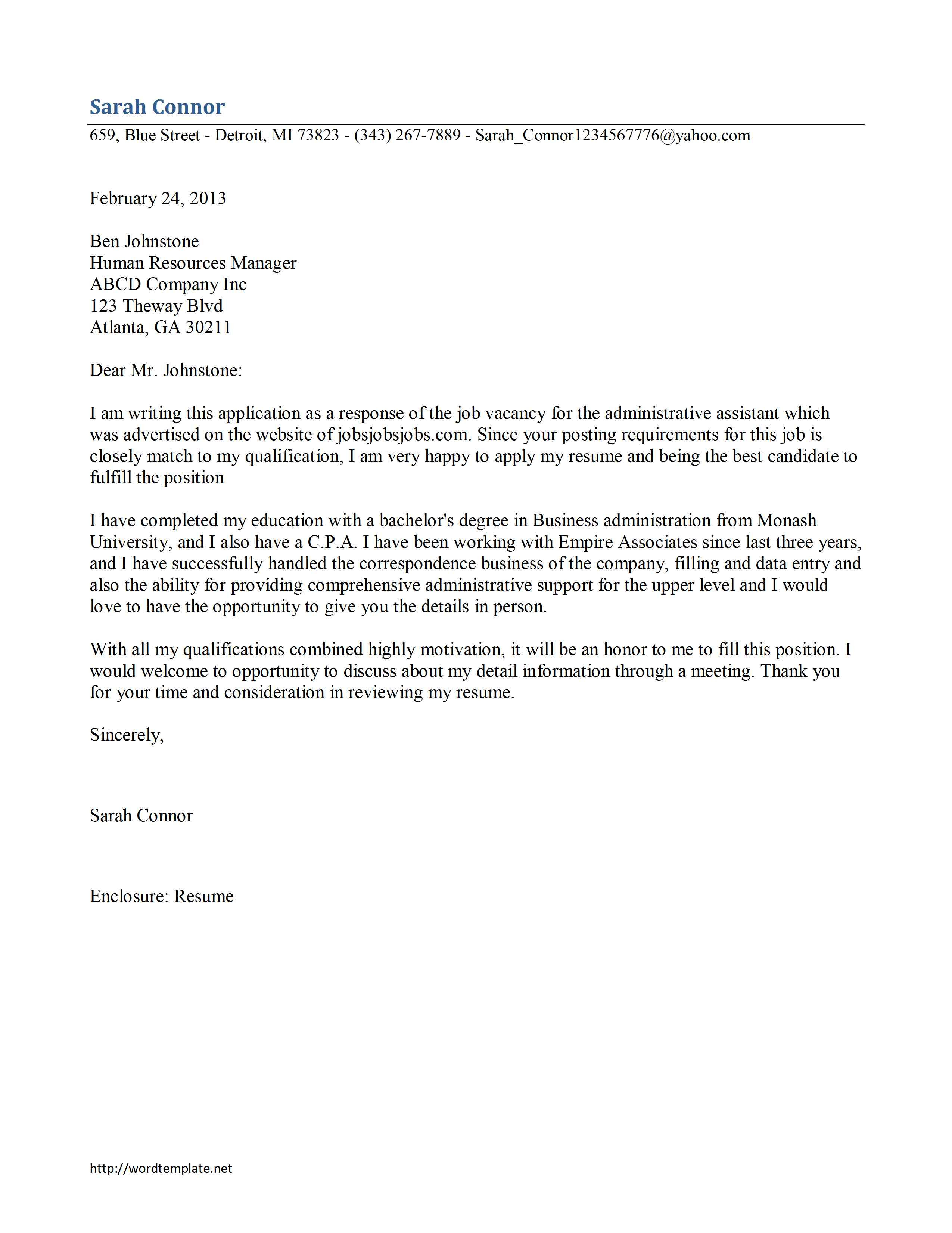 Sample Letter Of Intent Assistant Principal - Contoh 36