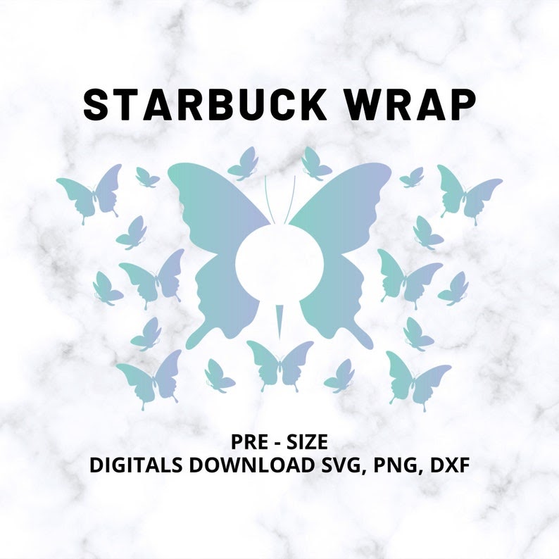Free Free 127 Butterfly Free Starbucks Cup Wrap Svg SVG PNG EPS DXF File