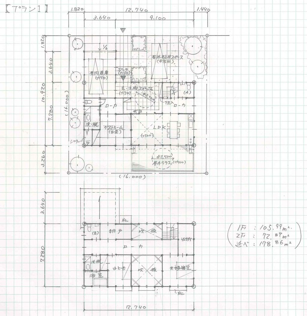 二級建築士製図 解答例