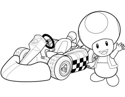 You can print or color them online at 700x687 free coloring pages mario coloring sheets super coloring pages. Toad In Mario Kart Wii Coloring Page Free Printable Coloring Pages