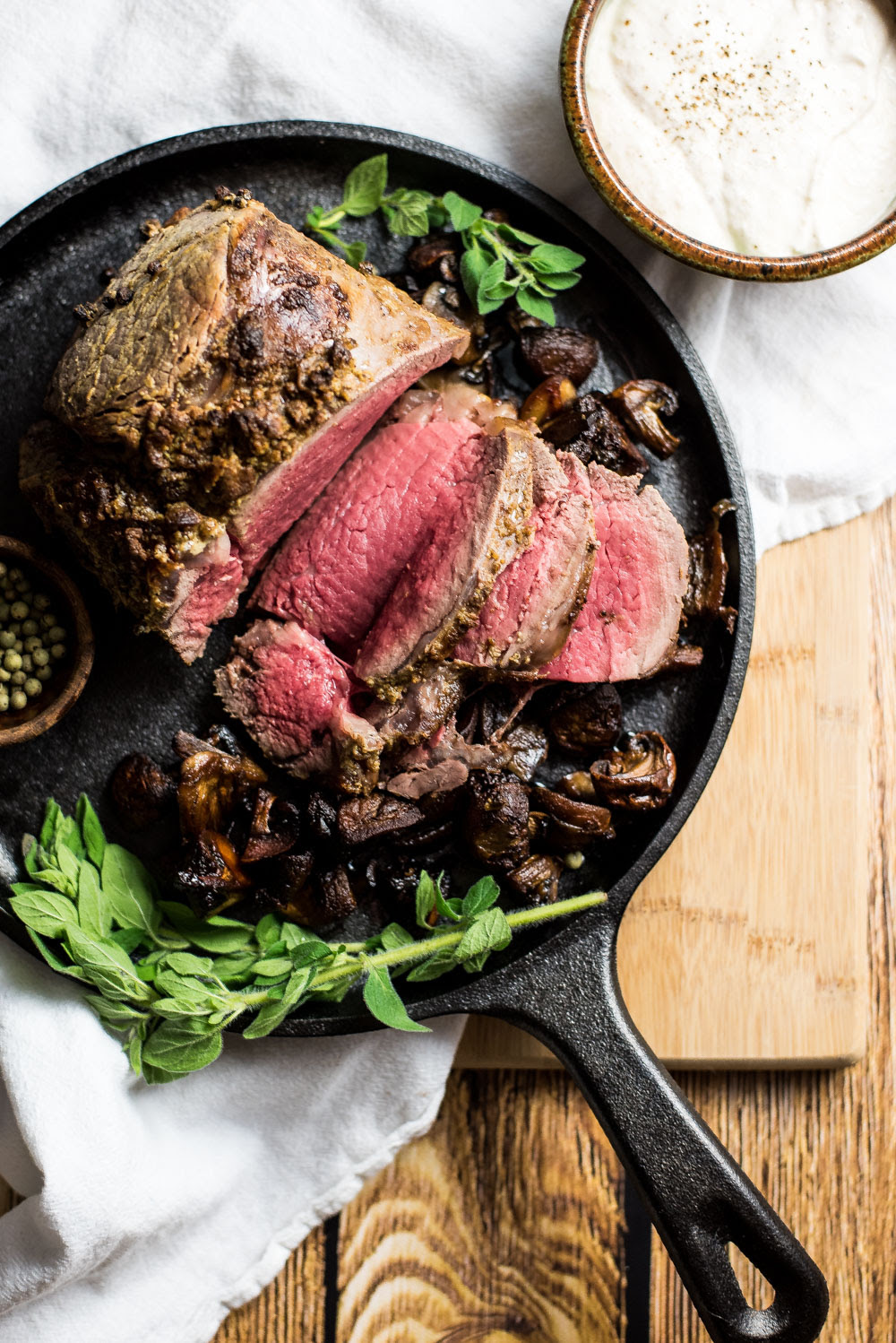 Beef tenderloin roast with cranberry balsamic sauce. Roasted Beef Tenderloin With Beer Horseradish Sauce And Pilsner Mushrooms Cooking And Beercooking And Beer