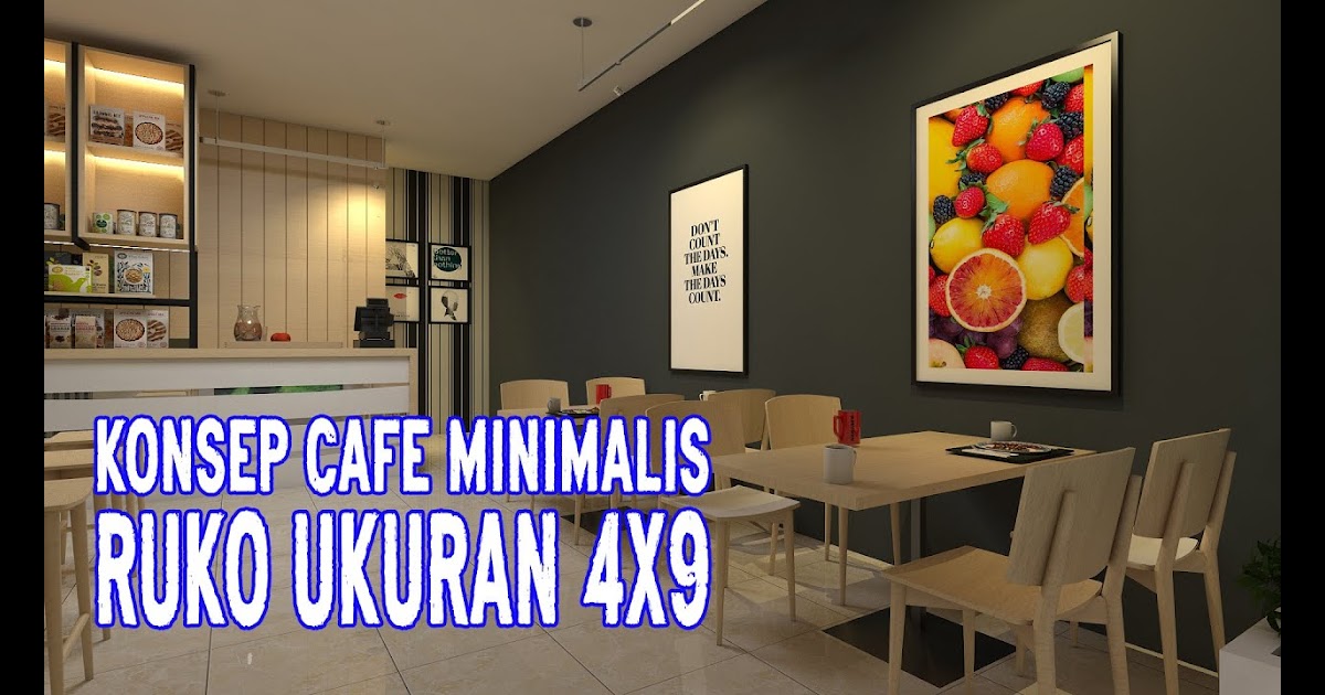 Desain Cafe  Ruko  Minimalis